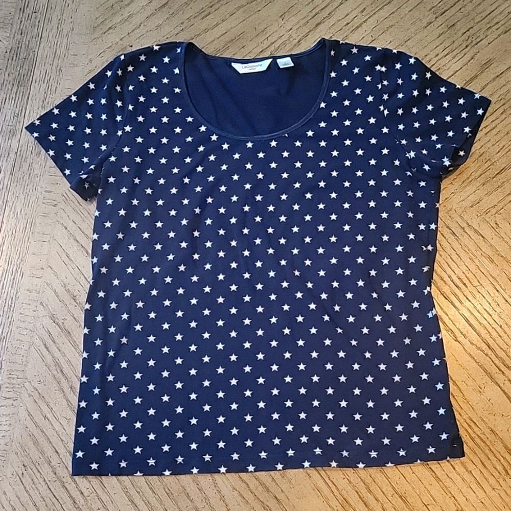 Navy star t shirt size S Liz Claiborne